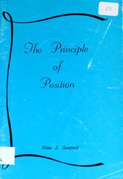 Cover of: The principle of position