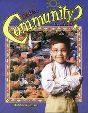 Cover of: What is a Communtiy from A to Z? (AlphaBasiCs)