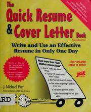 Cover of: The quick resume & cover letter book: write and use an effective resume in only one day