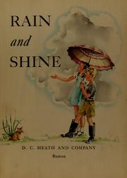 Cover of: Rain and shine by Ardra Soule Wavle