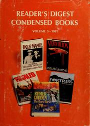 Cover of: Reader's digest condensed books: Volume 5 1981