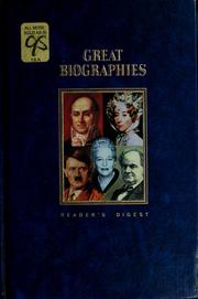 Cover of: Reader's Digest great biographies