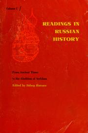 Cover of: Readings in Russian history.