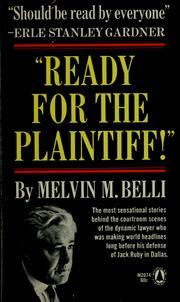 Cover of: "Ready for the plaintiff!"