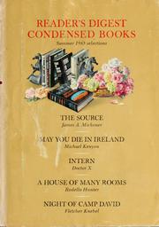 Cover of: Reader's Digest Condensed Books--Summer Selections Volume III - 1965