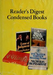 Cover of: Reader's digest condensed books: Volume 3 1979