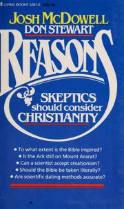 Cover of: Reasons skeptics should consider Christianity by Josh McDowell