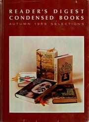 Cover of: Reader's digest condensed books: Autumn 1969 Selections