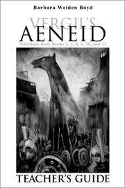 Cover of: Teacher's Guide for Vergil's Aeneid: Selections from Books 1, 2, 4, 6, 10, and 12