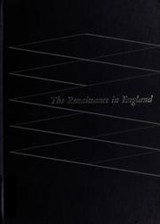 Cover of: The Renaissance in England by Hyder Edward Rollins