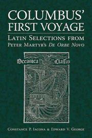 Cover of: Columbus' First Voyage: Latin Selections from Peter Martyr's De Orbo Novo