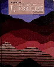 Cover of: Responding to literature. by senior consultants Arthur N. Applebee, Judith A. Langer ; authors Mary Hynes- Berry, Basia C. Miller.