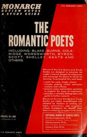 Cover of: Review notes and study guide to the romantic poets by Grover Cronin