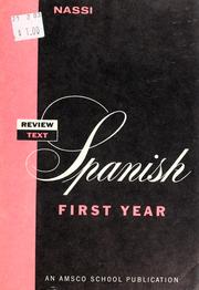 Cover of: Review text in Spanish, first year. by Robert J. Nassi