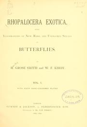 Cover of: Rhopalocera exotica by Henley Grose Smith