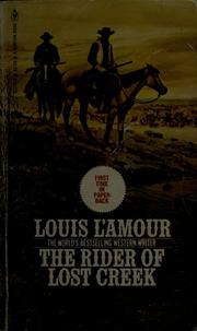 Cover of: The rider of Lost Creek by Louis L'Amour