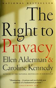 Cover of: The right to privacy