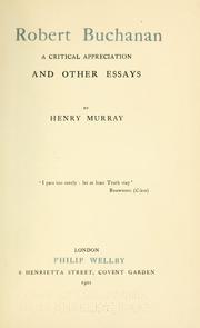 Robert Buchanan by Henry Murray