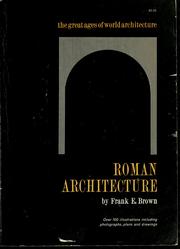 Cover of: Roman architecture. by Frank Edward Brown