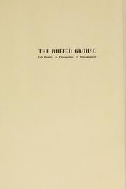 Cover of: The ruffed grouse by Gardiner Bump