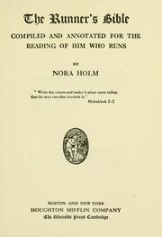 Cover of: The runner's Bible by by Nora Holm