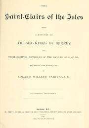 The Saint-Clairs of the Isles by Roland William Saint-Clair