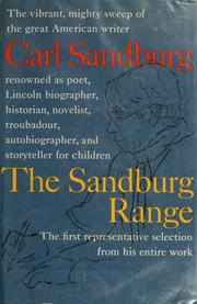 Cover of: The Sandburg range. by Carl Sandburg