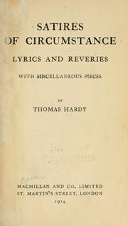 Cover of: Satires of circumstances: lyrics and reveries with miscellaneous pieces