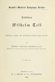 Cover of: Schillers Wilhelm Tell by Friedrich Schiller