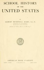 Cover of: School history of the United States