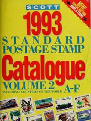 Cover of: Scott 1993 standard postage stamp catalogue by 