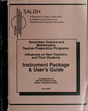 Cover of: Secondary science and mathematics teacher preparation programs by 