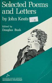 Cover of: Selected poems and letters. by John Keats