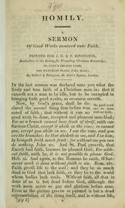 Cover of: A sermon of good works annexed unto faith