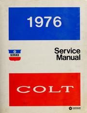 Cover of: Service manual sub-compact. by Chrysler Corporation.