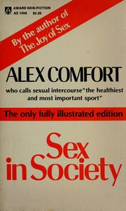 Cover of: Sex in society