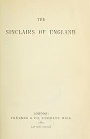 Cover of: The Sinclairs of England.