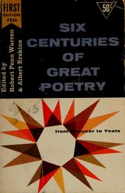 Cover of: Six centuries of great poetry