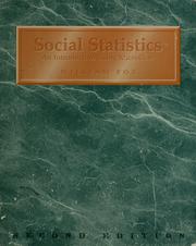 Cover of: Social statistics by Fox, William