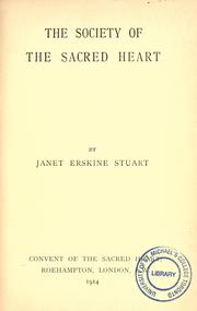 Cover of: The Society of the Sacred Heart