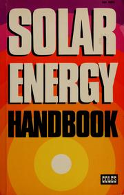 Cover of: Solar energy handbook by John H. Keyes