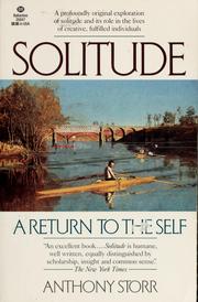 Cover of: Solitude: a return to the self