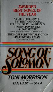 Cover of: Song of Solomon by Toni Morrison
