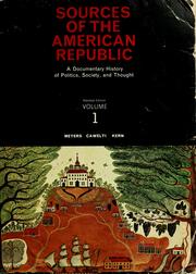 Cover of: Sources of the American Republic by Marvin Meyers