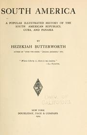 Cover of: South America by Hezekiah Butterworth