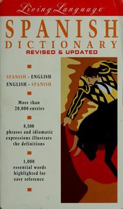 Cover of: Spanish dictionary: Spanish-English, English-Spanish