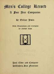 Cover of: Men's college record: a four year companion