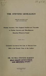 Cover of: The Stevens genealogy