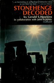 Stonehenge decoded. by Gerald S. Hawkins