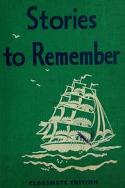 Cover of: Stories to remember by Guy Loraine Bond